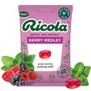 Ricola Berry Medley Throat Drops, 45 Count, Delicious Throat Relief & Care, Oral Anestetic, Alami Flavored