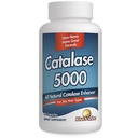 Rise- N- Shine Catalase Supplemen 5000 - Powerful Antioksidant Enzyme for Hair Health Support - Rambut untuk Rambut Kuat - 60 Capsules (30- Day Supply)