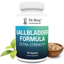 Dr. Berg Gallcheck Formula Ekstra Kekuatan - dengan tox Bile Powder dan Conjugated Bile Acid - Digetical Enzymes Proprietary Blend - Lengkap Hari Penuh - 90 Vegetable Capsules