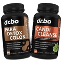 Colon Cleanse Polls Body Detox & Candi Cleanse - Intestinal Guard Cleanser for Stomach & Oral Herbal Oregano & Caprylic Acid Probiotic Complex, Herbal Wormwood Black Walnut Clove Men