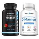 Advanced Bladder Control Suplemen untuk Perempuan & Men 60Ct + D Mansules - Fast Acting 1400 MG Ekstra Kekuatan DMannose for Bladder Health 120 Ct