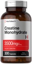 Horbäach Creatine Monohydrate Capsules 124; 3500mg 124; 300 Count 124; Non-GMO dan Gluten Free Supplemen