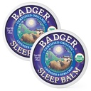 Badger Sleep Balm, Aromaterapi Minyak Organik Aromaterapi Natural Balm for Dewata & Anak-anak, Relaxing Lavender dan Bergamot Natural Sleep Support, .75 oz Tin, 2-Pack