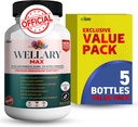 Wellary Max Menopause Supplemen Dukungan, 40 Milyar CFU Probiotic Blend, 90 Capsules (5)