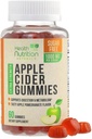 Apple Cider Vinegar Gummies 1000mg - Max Hear Sugar Free ACV Vitamin, Support Metabolisme & Energy, Keto Friendly, Vitamin B12, Gantatin- Free, Gluten- Free, Vegan & Non-GMO - 60 Gummies