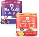 Keppi Keto Electrolytes Powder Bundle No Sugar - Zero Carbs - Made in USA - Addration Advanced, Performance & Recovery - Raspberry & Blueberry Paxemate Flavor - Mixes Easily No Clumps