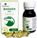Badger Grup QG Fat Natural Source of Polyunjenatiated Fatty Acids - 60 Capsules, 300 mg Each