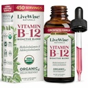 Liquid B12 Vitamin Sublinual - All- Natural Liquid Vitamin Vegan B12 - Non-GMO Adenosylcobalamin Methylcobalamin B12 Suplemen - Boost Your Immune System, Metabolisme, Energi dan Fokus!