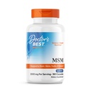 Doctors Best MSM, Supports Hair, Skin, Nails, & Joints, Non- GMO, Gluten Free, 3000 mg Per Serving, 180 Capsules