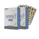 Omax3 Pro-Energy Ultra- Pure Omega- 3 Fish Oil - 1000 mg - Maksimum Profesional Gabungan & Muscle Dukungan - EPA DHA - NSF Disertifikasi - 60 / per Softgel Blister (Paket 2)