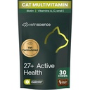 VetriScience 27 + Active Health Chews, Nu Cat Daily Multivitamin for Cattes and Kittens, Balanced Vitamin, Minetary dan Antioksidants, Kesehatan dan Wellness Dukungan, Fish, 30 Count