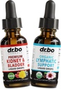 Suplemen Drainase Kidney Bladder dan Lymphatic Drainase - Deledah Organik Kidney Bladder Drops & Lymphatic Dukung Clemense - Renal Cleanse Detoxine Tract Lymph System