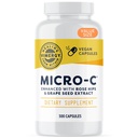 Vimergy Micro-C ® Vitamin C Kapsules - 500mg per Kapsule, Mendukung Kesehatan Ammune *, Promotes Collagen Produksi, Supports Heally Bones *, Kosher, Vegan & Gluten- Free, Nilai Ukuran 300 Kasules