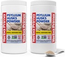 Yerba Prima Psyllium Husks Powder - 24 oz (Paket 2) - Tak berselera - Tanah Baik - Suplemen Serat Alami dengan Soluble & Impossible Fiber