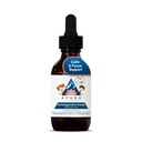Ayush Herbs Ashwagandha Drops for Kids & Dewas - Alcohol- Free Ashwagandha Drops, Calming Daily Supplemen untuk Calm Focus dengan Organic Ashwagandha, Lemon Flavor - 2 Fl Oz (80 Pelayan)