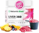 Liver 360 - Liver Cleanse Detox & Repair Powder with Milk Thistle, Turmeric & Artichoke Extract Fruit Punch Flavor - 30 Servis