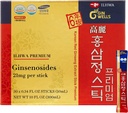 ILHWA Premium Korean Red Ginseng Extract Sticks (0.34FL oz X 30 Sticks) - untuk kekebalan. Ginsenoside 21 mg per Serving