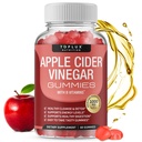 Toplux Apple Ciegar Gummies - 100mg ACV dengan B12, Beet Root, Pomegranate for Immune System, Detox & Cleanse, Gummy Cider Vinegar Capsules, for Men Women, 60 Gummies