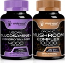 WELLNESS LABSRX Glucosamine Chondroitin MSM 124; Mushroom Supplemen Kapsul