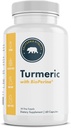 Turmeric dengan BioPerine, 95% Curcuminoid - 60 Capsules - Made in The USA, Vegan, Non-GMO, Gluten- Free, and Dairy- Free