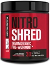 Jacked Factory NITROSURGE Shred Pre Workout Suplemen - Energy Booster, Instant Strength Gains, Sharp Focus, Powerful Pumps - Nitric Oxide Booster & PreWorkout Powder - 30Sv, Watermelon