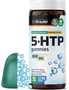 BIO KRAUTER 5 HTP Tambahan Gummies - 200 mg Kekuatan - 90 Vegan Chews