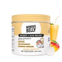 Wonderbelly Bloat + Gas Relief, Extra Power Chewable Tablet, dengan 125 mg Simethicon, No Talc or Dye, Mango Smoothie, 42 Count