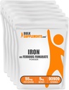 BulkSuplements.com Ferrous Fumarate Powder - EscalyMineral, Iron Suplement for Men and Women - Gluten Free, 55mg per Serving, 1kg (2.2 lbs) (Paket 5)