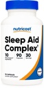 Kompleks Bantuan Tidur Nutricth 1330mg Serving (90 Kapsul) - 30 Hamba