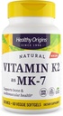 Origins Sehat Vitamin K2 100 mcg (MK-7, Non- GMO, Gluten Free, Cardiovascaular Dukungan, Dukungan Tulang), 60 Gels Veggie