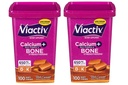Viaktiv Max Formula Kalsium + Vitamin D3 Tambahan untuk Bone Health, Karamel Kaya, 100 Soft Chews - 2 Pack
