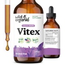 Wild & Organic Vitex Tincture - Vitex Chasteberry Suplement for Women - Liquid Tree Berry Extract for Good Mood - Vegan, Sugar & Alcohol- Free Herb Drops - 4 fli oz