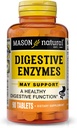 MASON NATURAL Digetical Enzymes with Pregories & Progories, Supports Digetical Health & Gut Keseimbangan, 90 Tablet
