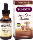 Amber TabalZ Tumoxil Deep Skin Suplemen Kesehatan Herbal untuk Dogs dan Puppy 124; Canine Herbal Suplemen untuk Skin dan Metabolism Dukungan Ounce Glass Bottle