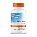 Doctor 's Best High Absorpsi CoQ10, Dukungan Jantung & Energi, USP Verifikasi, KoQ10 Difermentasi Alami, Gluten Non- GMO Bebas, Soy Bebas, Vegetarian 90 Veggie Softgels