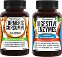 FarmHaven Turmeric Curcumin dengan Black Pepper dan Enzymes Digeptical dengan 18 Propulsion & Herbs