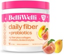 Tambahan Fiber BelliWelli untuk Perempuan & Pria - Premium Bubuk Serat Harian dari Acakia Organik dengan Collagen Added, Electrolytes & Program- Tidak Bloat, Konstilasi & Gut Kesehatan Dukungan (Peach Mangga)
