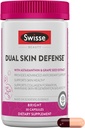 Swisse Beauty Dual Skin Suplemen 124; Astaxanthin, Ekstrak Benih Grape, dan Vitamin C 124; Pendukung Formasi Collagen, Skin Elasticity, Perlindungan Antioksidant & Regeneration 124; 30 Kapsul