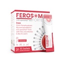 LCE Liposal Iron Powder - 21mg Besi Elemental dengan Vitamin B12, B6, C, D & Folic Acid - Gentle Berry- Flavared Suppplemen Minuman, 30 Sachets Vegan