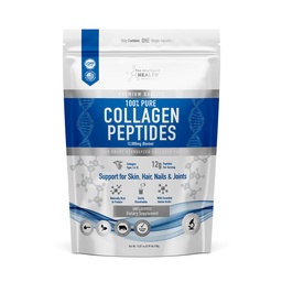 The Intelligent Health Collagen Peptides Powder, 45 Servis, Hydrolyzed Collagen, Type I & III, Grass Fed, Unflafeed, Gluten Free, Keto / Paleo, 10g Servings, 15.9 Oz, Skin Dukung, Rambut, Nail, Joints