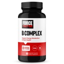 FORCE FASITOR B2, Vitamin B6, Vitamin B12, Vitamin B1, Vitamin B2, Vitamin B3, Vitamin B6, Vitamin B12, dan More, Vegan, Non-GMO, 60 Vegetable Capsules