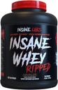 Insane Latz Insane Whey Ripped, Lean Muscle Building Protein dengan L- Carnitine dan CLA Oil Powder, 5lbs 60 Servings, Cokelat