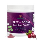 Beet + Boost Organic Beet Root Powder - Berry Flavored Beetroot Powder dengan Acai, Stevia, Vitamin C, Micro Ingredication Beet Juice Powder, Pre Workout for Athletic, Vegan, Non-GMO