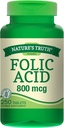 Nature 's Truth Folic Acid 800 Mcg 250 Tab, 250 Cacah (Paket 3)