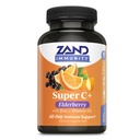 Zand Imunitas Super C + dengan Elderberry, Dukungan Imune All Day, 1000mg PureWay-C Vitamin C Plus Zinc & Vitamin D-3, Diaktifkan Absorpsi, 60 Tablet, 30 Pelayan