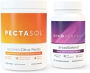 EcoNugenics Promotes Breast Health & Cellular Dukung - BreastDefend 30 Capsules + PectaSol- C Modifikasi Citrus Pectin 454 Grams Bundle