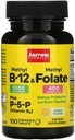 Jarrow Formula Metil B-12 & Metil Folate - 100 Tewable Tablet, Lemon - Paket 2 - Bioactive Vitamin B12 & B9 - Mendukung Produksi Energi, Fungsi Otak & Metabolisme - 200 Total Servis