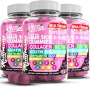 Multimane Collagen Gummies dengan Biotin Kertin Hayaluronic Acid Bambu A C Vitamin D D Vitamin E Floor Saw Palmetto Silica B3 Vitamin Rambut Skin dan Nails Gummies oleh Bersihkan Nutra