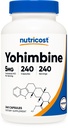 Yohimbine HCl 5mg, 240 Capsules Ekstra Kekuatan - Gluten Bebas, Non- GMO
