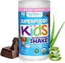 Anak-anak Super Greens Powder Organik dengan Buah & Vegies - All-InOne Kids Multivitamin terbuat dari Real Plants - Tidak ada Synthetic Vitamin, Tidak ada Pembakar atau Binder, Tidak Ada Gula Ditambahkan.